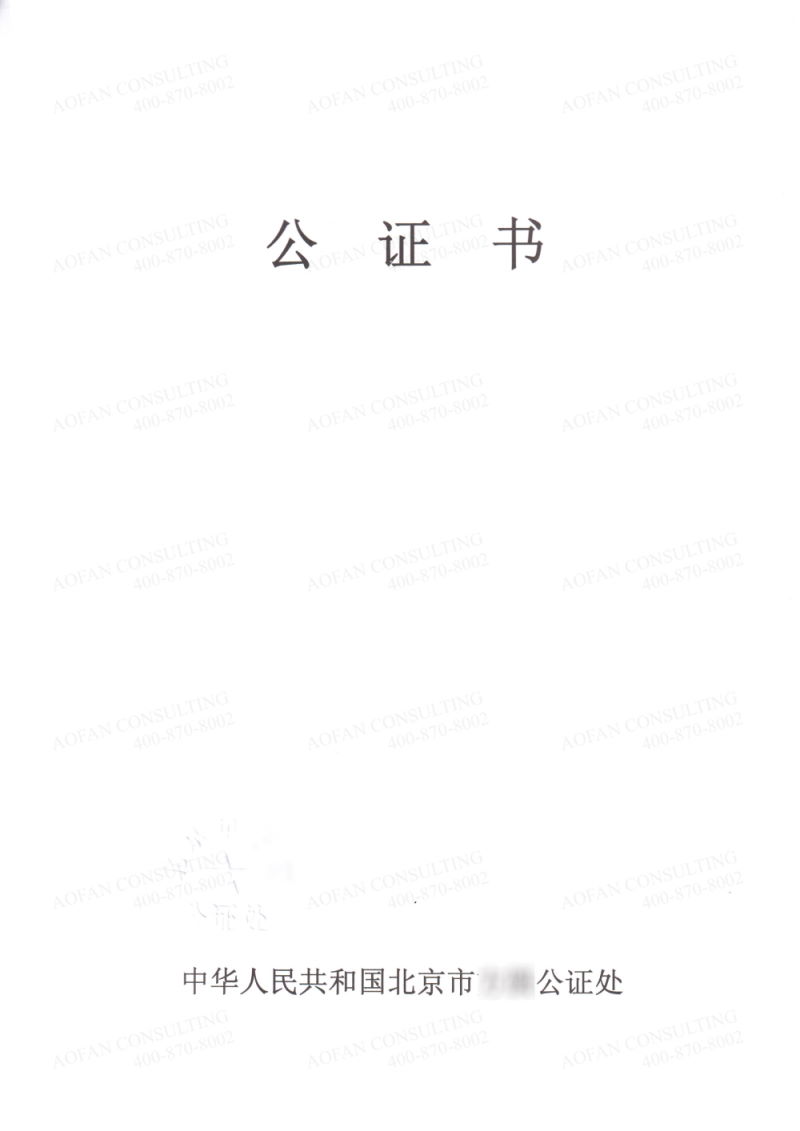 Beijing Police Certificate/NonCriminal Record for